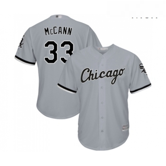 Mens Chicago White Sox 33 James McCann Replica Grey Road Cool Base Baseball Jersey Mens Chicago White Sox 33 James McCann Replica Grey Road Cool Base Baseball Jersey