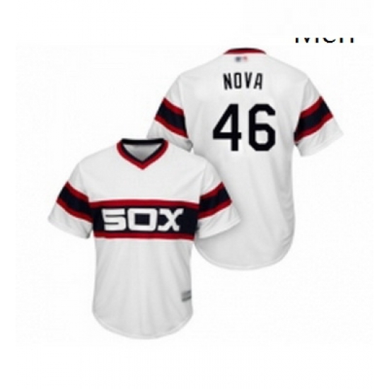 Mens Chicago White Sox 46 Ivan Nova Replica White 2013 Alternate Home Cool Base Baseball Jersey Mens Chicago White Sox 46 Ivan Nova Replica White 2013 Alternate Home Cool Base Baseball Jersey