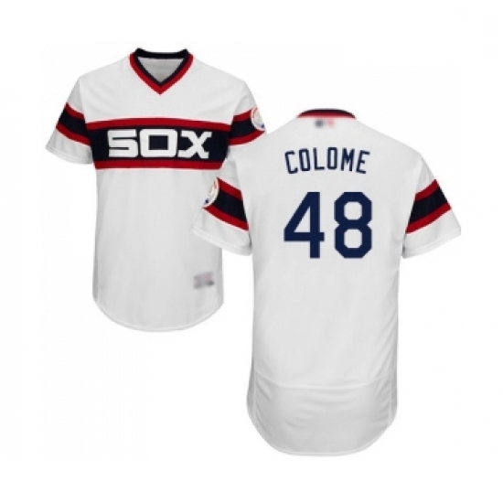 Mens Chicago White Sox 48 Alex Colome White Alternate Flex Base Authentic Collection Baseball Jersey Mens Chicago White Sox 48 Alex Colome White Alternate Flex Base Authentic Collection Baseball Jersey