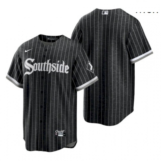 Men's Chicago White Sox Blank 2021 City Connect Black Southside Jersey Men's Chicago White Sox Blank 2021 City Connect Black Southside Jersey
