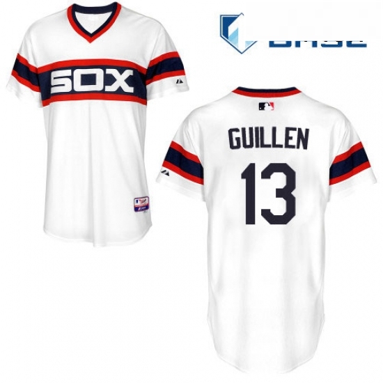 Mens Majestic Chicago White Sox 13 Ozzie Guillen Replica White 2013 Alternate Home Cool Base MLB Jersey Mens Majestic Chicago White Sox 13 Ozzie Guillen Replica White 2013 Alternate Home Cool Base MLB Jersey
