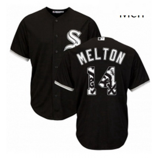 Mens Majestic Chicago White Sox 14 Bill Melton Authentic Black Team Logo Fashion Cool Base MLB Jersey Mens Majestic Chicago White Sox 14 Bill Melton Authentic Black Team Logo Fashion Cool Base MLB Jersey
