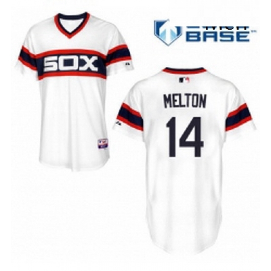 Mens Majestic Chicago White Sox 14 Bill Melton Replica White 2013 Alternate Home Cool Base MLB Jersey Mens Majestic Chicago White Sox 14 Bill Melton Replica White 2013 Alternate Home Cool Base MLB Jersey