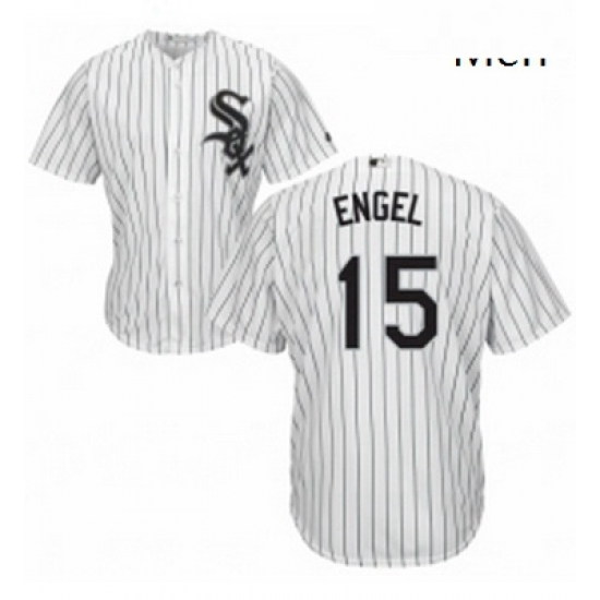 Mens Majestic Chicago White Sox 15 Adam Engel Replica White Home Cool Base MLB Jersey Mens Majestic Chicago White Sox 15 Adam Engel Replica White Home Cool Base MLB Jersey