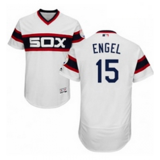 Mens Majestic Chicago White Sox 15 Adam Engel White Alternate Flex Base Authentic Collection MLB Jersey Mens Majestic Chicago White Sox 15 Adam Engel White Alternate Flex Base Authentic Collection MLB Jersey