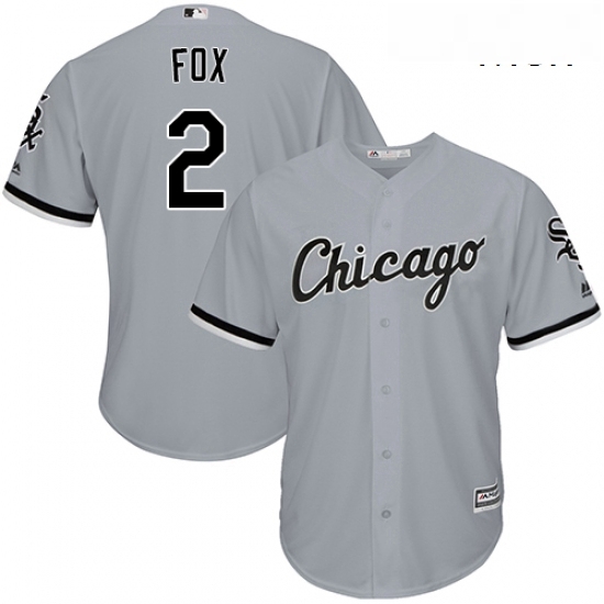 Mens Majestic Chicago White Sox 2 Nellie Fox Replica Grey Road Cool Base MLB Jersey Mens Majestic Chicago White Sox 2 Nellie Fox Replica Grey Road Cool Base MLB Jersey