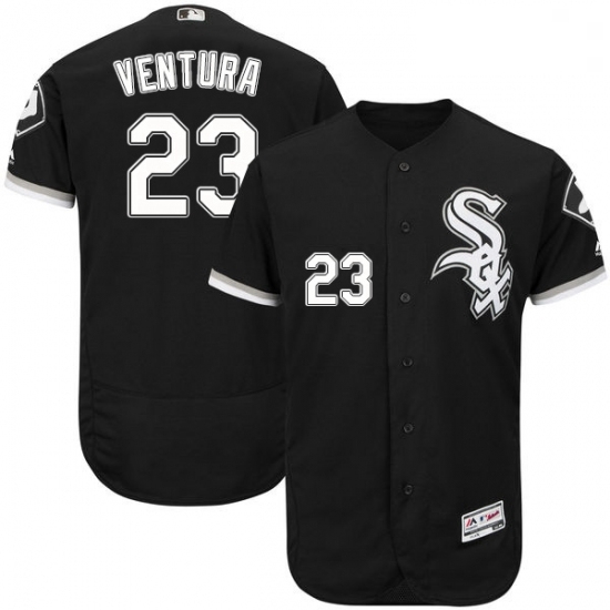 Mens Majestic Chicago White Sox 23 Robin Ventura Black Flexbase Authentic Collection MLB Jersey Mens Majestic Chicago White Sox 23 Robin Ventura Black Flexbase Authentic Collection MLB Jersey