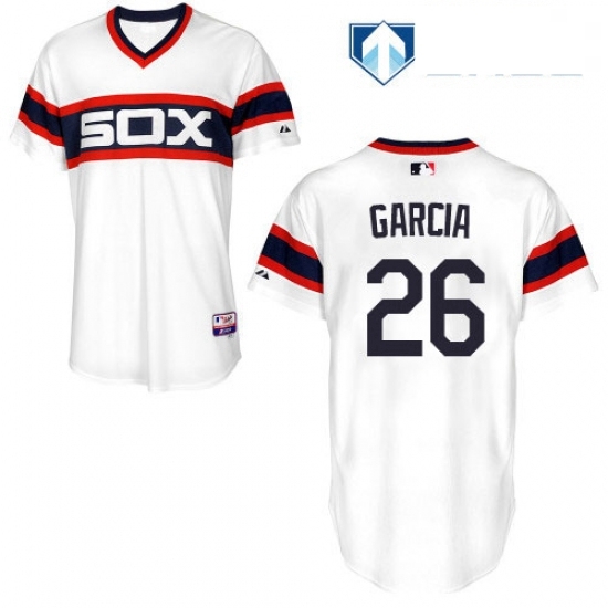 Mens Majestic Chicago White Sox 26 Avisail Garcia White Alternate Flex Base Authentic Collection MLB Jersey Mens Majestic Chicago White Sox 26 Avisail Garcia White Alternate Flex Base Authentic Collection MLB Jersey