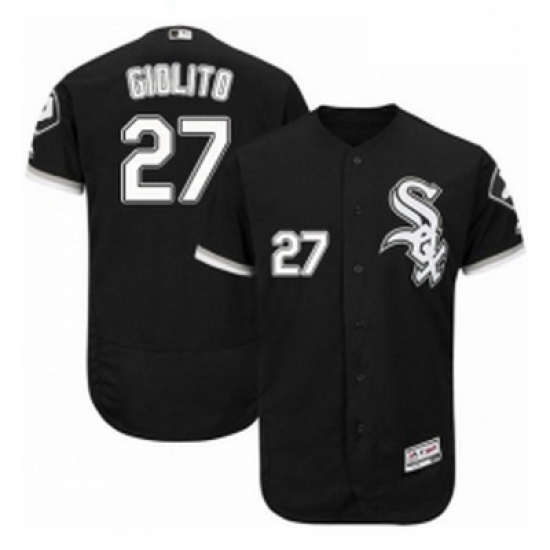 Mens Majestic Chicago White Sox 27 Lucas Giolito Black Alternate Flex Base Authentic Collection MLB Jersey Mens Majestic Chicago White Sox 27 Lucas Giolito Black Alternate Flex Base Authentic Collection MLB Jersey