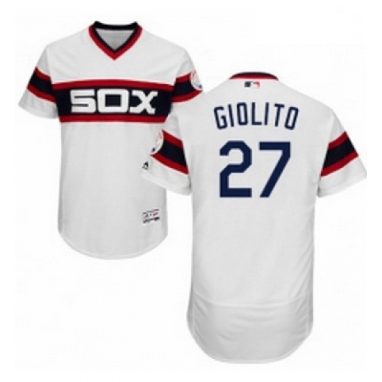 Mens Majestic Chicago White Sox 27 Lucas Giolito White Alternate Flex Base Authentic Collection MLB Jersey Mens Majestic Chicago White Sox 27 Lucas Giolito White Alternate Flex Base Authentic Collection MLB Jersey