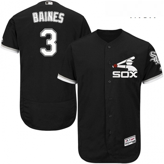 Mens Majestic Chicago White Sox 3 Harold Baines Authentic Black Alternate Home Cool Base MLB Jersey Mens Majestic Chicago White Sox 3 Harold Baines Authentic Black Alternate Home Cool Base MLB Jersey