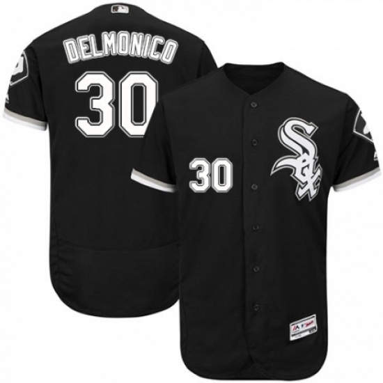 Mens Majestic Chicago White Sox 30 Nicky Delmonico Black Alternate Flex Base Authentic Collection MLB Jersey Mens Majestic Chicago White Sox 30 Nicky Delmonico Black Alternate Flex Base Authentic Collection MLB Jersey
