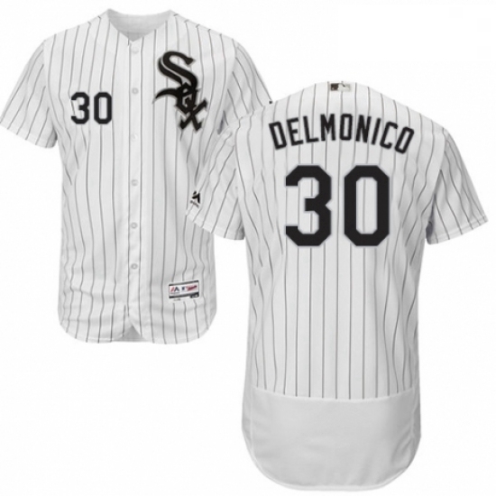 Mens Majestic Chicago White Sox 30 Nicky Delmonico White Home Flex Base Authentic Collection MLB Jersey Mens Majestic Chicago White Sox 30 Nicky Delmonico White Home Flex Base Authentic Collection MLB Jersey