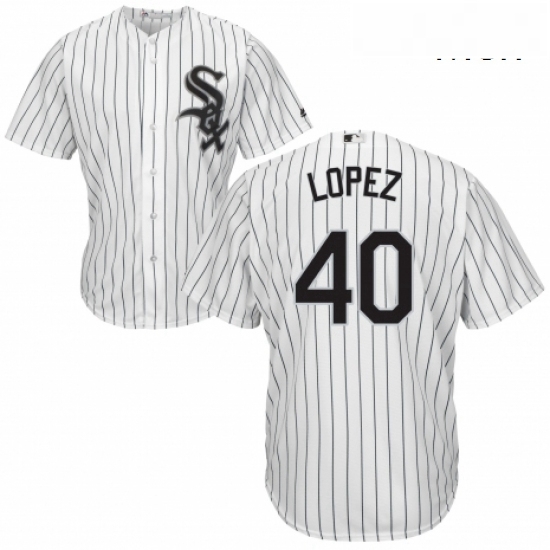 Mens Majestic Chicago White Sox 40 Reynaldo Lopez Replica White Home Cool Base MLB Jersey Mens Majestic Chicago White Sox 40 Reynaldo Lopez Replica White Home Cool Base MLB Jersey