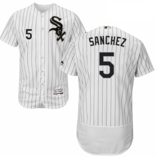 Mens Majestic Chicago White Sox 5 Yolmer Sanchez White Home Flex Base Authentic Collection MLB Jersey Mens Majestic Chicago White Sox 5 Yolmer Sanchez White Home Flex Base Authentic Collection MLB Jersey