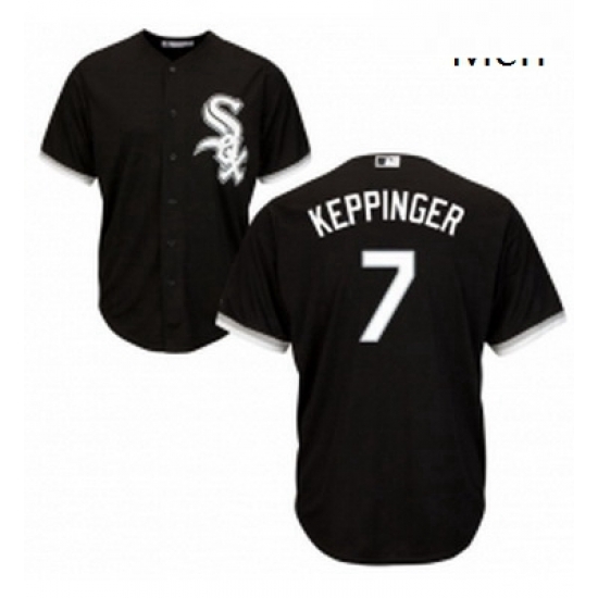 Mens Majestic Chicago White Sox 7 Jeff Keppinger Replica Black Alternate Home Cool Base MLB Jersey Mens Majestic Chicago White Sox 7 Jeff Keppinger Replica Black Alternate Home Cool Base MLB Jersey