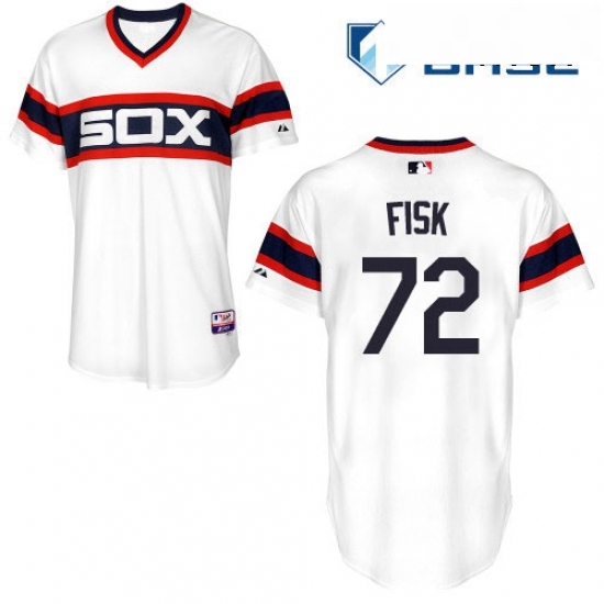 Mens Majestic Chicago White Sox 72 Carlton Fisk Replica White 2013 Alternate Home Cool Base MLB Jersey Mens Majestic Chicago White Sox 72 Carlton Fisk Replica White 2013 Alternate Home Cool Base MLB Jersey