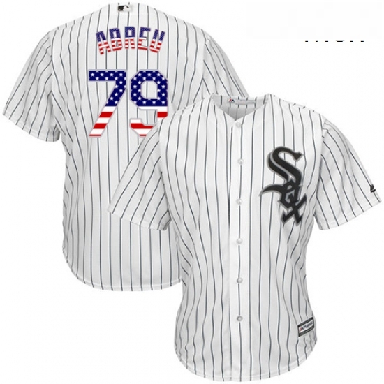 Mens Majestic Chicago White Sox 79 Jose Abreu Authentic White USA Flag Fashion MLB Jersey Mens Majestic Chicago White Sox 79 Jose Abreu Authentic White USA Flag Fashion MLB Jersey