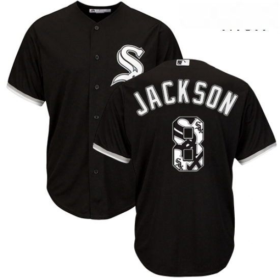 Mens Majestic Chicago White Sox 8 Bo Jackson Authentic Black Team Logo Fashion Cool Base MLB Jersey Mens Majestic Chicago White Sox 8 Bo Jackson Authentic Black Team Logo Fashion Cool Base MLB Jersey