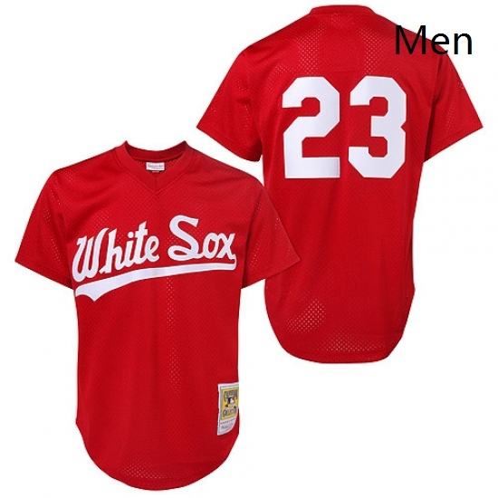 Mens Mitchell and Ness 1990 Chicago White Sox 23 Robin Ventura Replica Red Throwback MLB Jersey Mens Mitchell and Ness 1990 Chicago White Sox 23 Robin Ventura Replica Red Throwback MLB Jersey