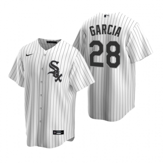 Mens Nike Chicago White Sox 28 Leury Garcia White Home Stitched Baseball Jersey Mens Nike Chicago White Sox 28 Leury Garcia White Home Stitched Baseball Jersey
