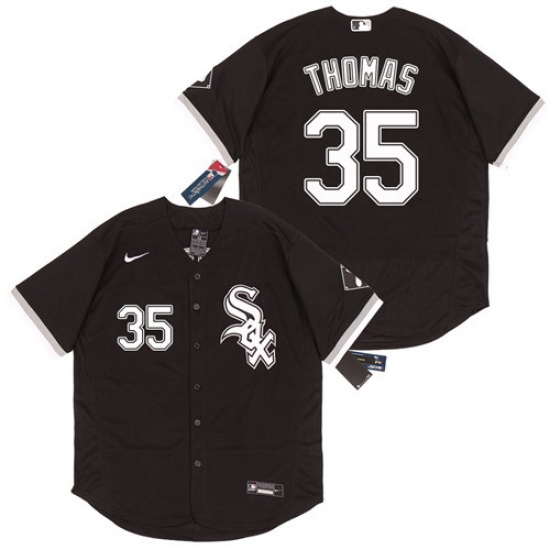 White Sox 35 Frank Thomas Black 2020 Nike Flexbase Jersey White Sox 35 Frank Thomas Black 2020 Nike Flexbase Jersey