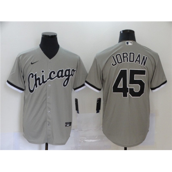 White Sox 45 Michael Jordan Gray 2020 Nike Cool Base Jersey White Sox 45 Michael Jordan Gray 2020 Nike Cool Base Jersey