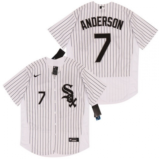 White Sox 7 Tim Anderson White 2020 Nike Flexbase Jersey White Sox 7 Tim Anderson White 2020 Nike Flexbase Jersey
