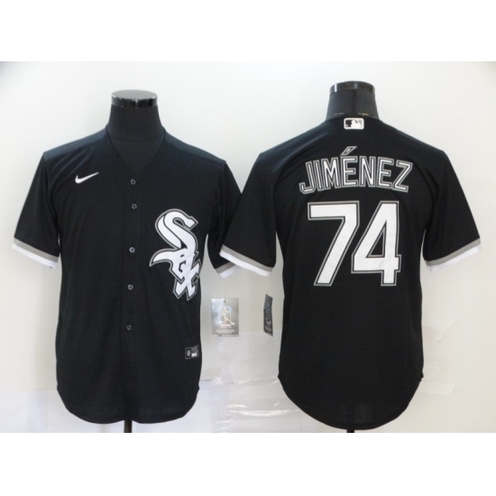 White Sox 74 Eloy Jimenez Black 2020 Nike Cool Base Jersey White Sox 74 Eloy Jimenez Black 2020 Nike Cool Base Jersey