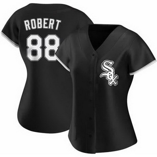 Women Chicago White Sox 88 Luis Robert Black Nike Flexbase Jersey Women Chicago White Sox 88 Luis Robert Black Nike Flexbase Jersey