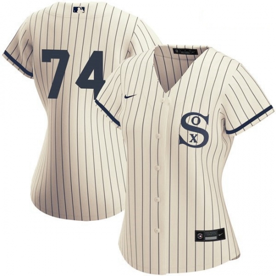 Women Chicago White Sox Field of Dreams 74 Eloy Jimenez Cream Jersey Women Chicago White Sox Field of Dreams 74 Eloy Jimenez Cream Jersey