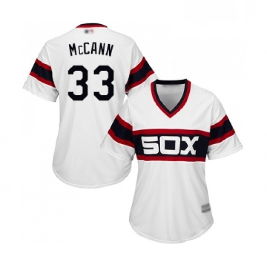 Womens Chicago White Sox 33 James McCann Replica White 2013 Alternate Home Cool Base Baseball Jersey Womens Chicago White Sox 33 James McCann Replica White 2013 Alternate Home Cool Base Baseball Jersey