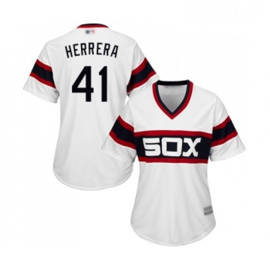 Womens Chicago White Sox 41 Kelvin Herrera Replica White 2013 Alternate Home Cool Base Baseball Jersey Womens Chicago White Sox 41 Kelvin Herrera Replica White 2013 Alternate Home Cool Base Baseball Jersey