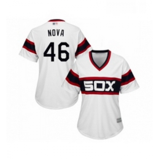 Womens Chicago White Sox 46 Ivan Nova Authentic White 2013 Alternate Home Cool Base Baseball Jersey Womens Chicago White Sox 46 Ivan Nova Authentic White 2013 Alternate Home Cool Base Baseball Jersey