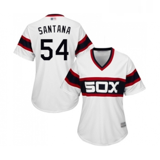 Womens Chicago White Sox 54 Ervin Santana Replica White 2013 Alternate Home Cool Base Baseball Jersey Womens Chicago White Sox 54 Ervin Santana Replica White 2013 Alternate Home Cool Base Baseball Jersey