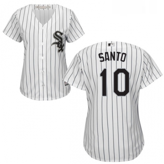 Womens Majestic Chicago White Sox 10 Ron Santo Replica White Home Cool Base MLB Jersey Womens Majestic Chicago White Sox 10 Ron Santo Replica White Home Cool Base MLB Jersey