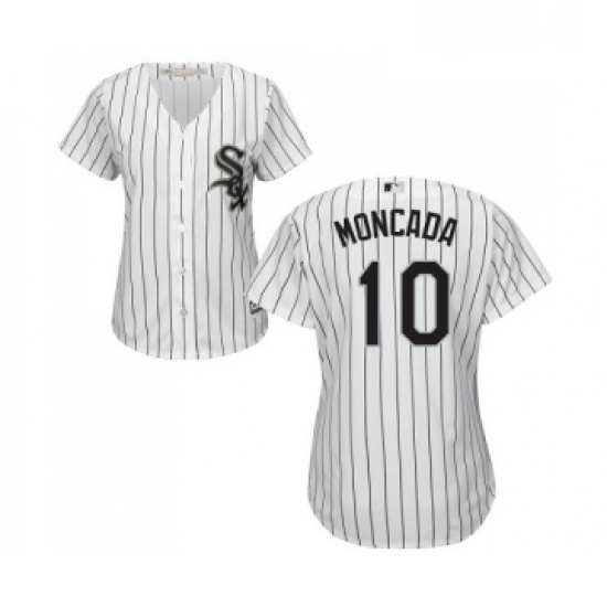 Womens Majestic Chicago White Sox 10 Yoan Moncada Replica White Home Cool Base MLB Jerseys Womens Majestic Chicago White Sox 10 Yoan Moncada Replica White Home Cool Base MLB Jerseys