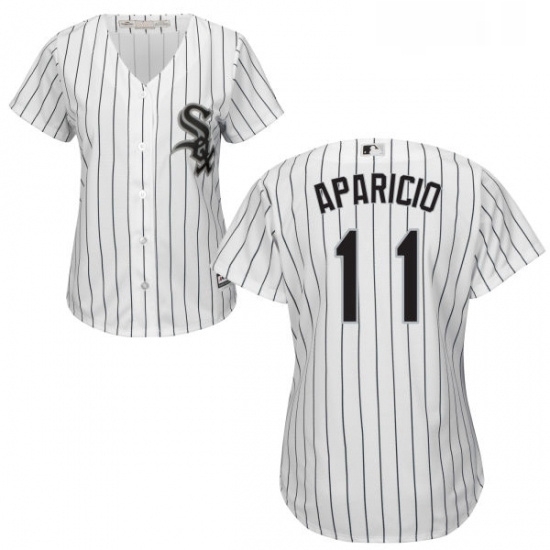 Womens Majestic Chicago White Sox 11 Luis Aparicio Replica White Home Cool Base MLB Jersey Womens Majestic Chicago White Sox 11 Luis Aparicio Replica White Home Cool Base MLB Jersey