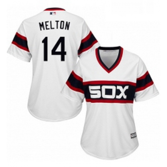 Womens Majestic Chicago White Sox 14 Bill Melton Replica White 2013 Alternate Home Cool Base MLB Jersey Womens Majestic Chicago White Sox 14 Bill Melton Replica White 2013 Alternate Home Cool Base MLB Jersey
