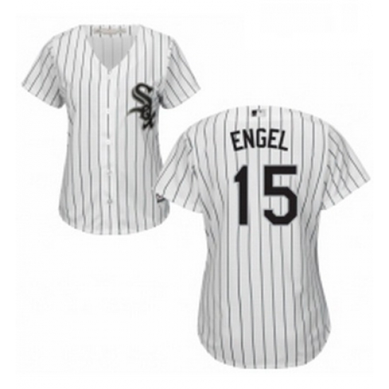 Womens Majestic Chicago White Sox 15 Adam Engel Replica White Home Cool Base MLB Jersey Womens Majestic Chicago White Sox 15 Adam Engel Replica White Home Cool Base MLB Jersey