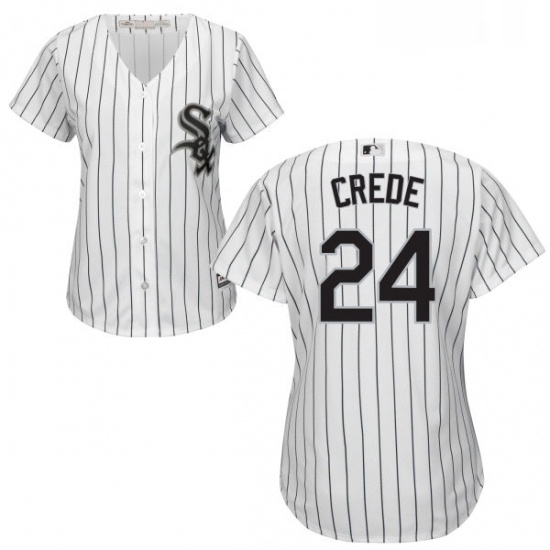 Womens Majestic Chicago White Sox 24 Joe Crede Authentic White Home Cool Base MLB Jersey Womens Majestic Chicago White Sox 24 Joe Crede Authentic White Home Cool Base MLB Jersey