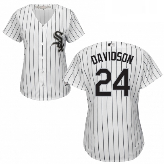 Womens Majestic Chicago White Sox 24 Matt Davidson Replica White Home Cool Base MLB Jersey Womens Majestic Chicago White Sox 24 Matt Davidson Replica White Home Cool Base MLB Jersey