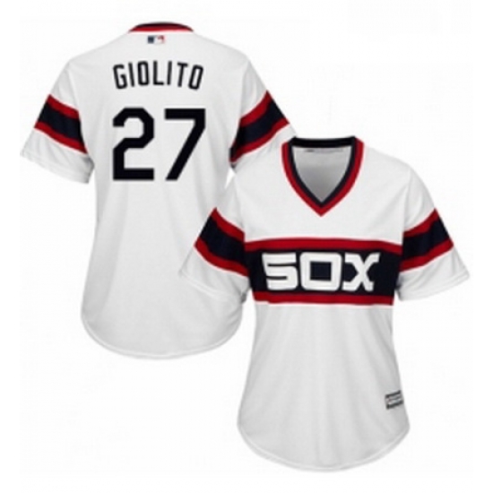 Womens Majestic Chicago White Sox 27 Lucas Giolito Replica White 2013 Alternate Home Cool Base MLB Jersey Womens Majestic Chicago White Sox 27 Lucas Giolito Replica White 2013 Alternate Home Cool Base MLB Jersey