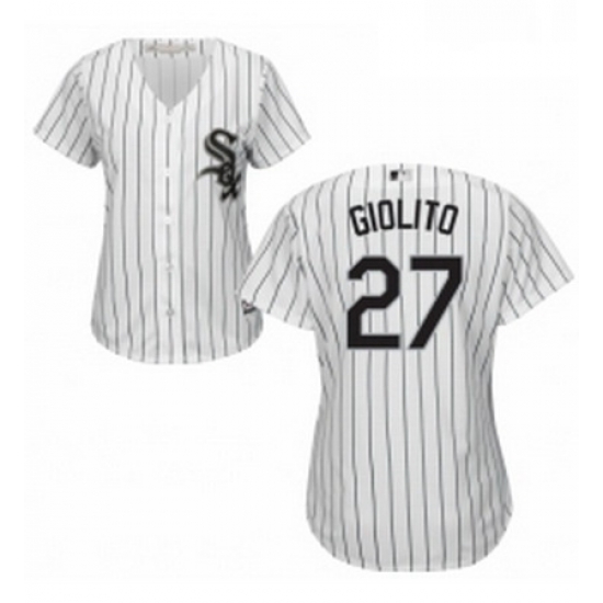 Womens Majestic Chicago White Sox 27 Lucas Giolito Replica White Home Cool Base MLB Jersey Womens Majestic Chicago White Sox 27 Lucas Giolito Replica White Home Cool Base MLB Jersey