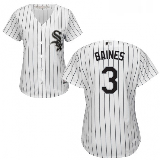 Womens Majestic Chicago White Sox 3 Harold Baines Authentic White Home Cool Base MLB Jersey Womens Majestic Chicago White Sox 3 Harold Baines Authentic White Home Cool Base MLB Jersey