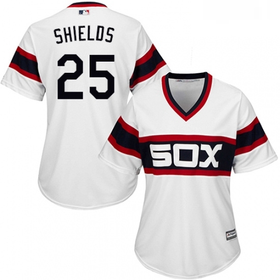 Womens Majestic Chicago White Sox 33 James Shields Authentic White 2013 Alternate Home Cool Base MLB Jersey Womens Majestic Chicago White Sox 33 James Shields Authentic White 2013 Alternate Home Cool Base MLB Jersey