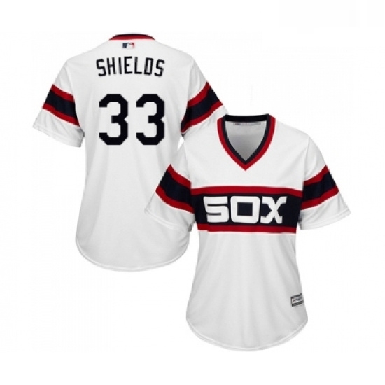 Womens Majestic Chicago White Sox 33 James Shields Replica White 2013 Alternate Home Cool Base MLB Jerseys Womens Majestic Chicago White Sox 33 James Shields Replica White 2013 Alternate Home Cool Base MLB Jerseys