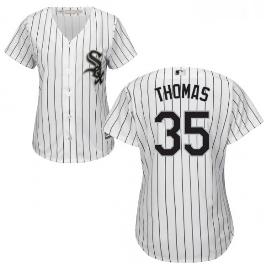 Womens Majestic Chicago White Sox 35 Frank Thomas Replica White Home Cool Base MLB Jersey Womens Majestic Chicago White Sox 35 Frank Thomas Replica White Home Cool Base MLB Jersey