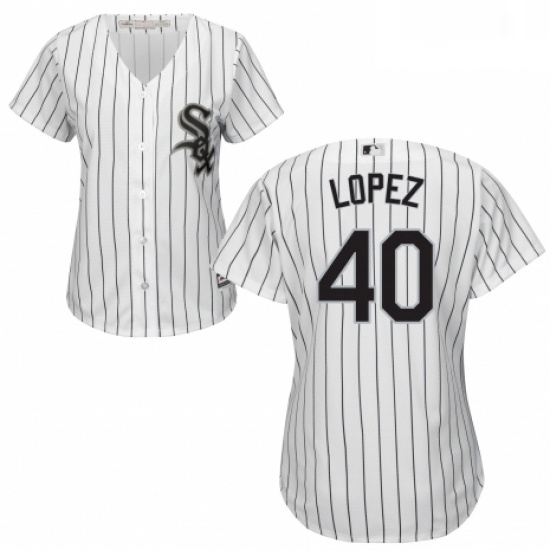 Womens Majestic Chicago White Sox 40 Reynaldo Lopez Authentic White Home Cool Base MLB Jersey Womens Majestic Chicago White Sox 40 Reynaldo Lopez Authentic White Home Cool Base MLB Jersey