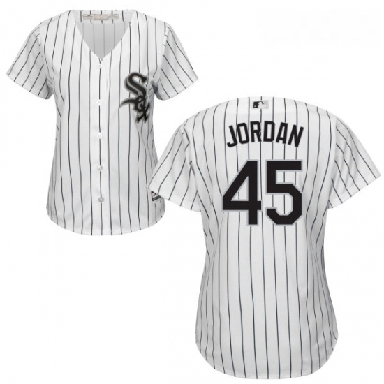 Womens Majestic Chicago White Sox 45 Michael Jordan Replica White Home Cool Base MLB Jersey Womens Majestic Chicago White Sox 45 Michael Jordan Replica White Home Cool Base MLB Jersey